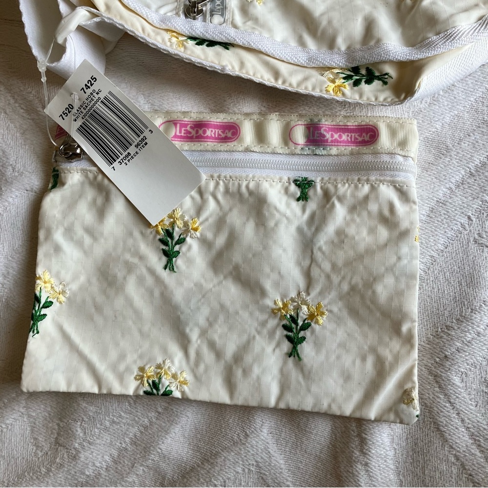 LeSportSac floral print tote with small bag